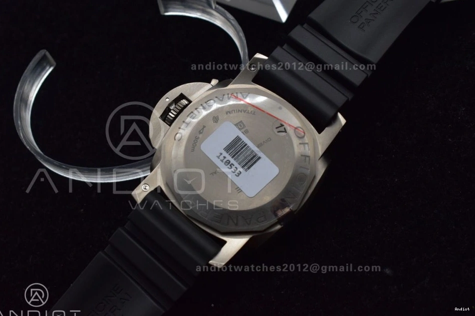 PAM389 V2 1:1 O VSF Strap Rubber on Best Black Edition Clone Super P.9000 0226